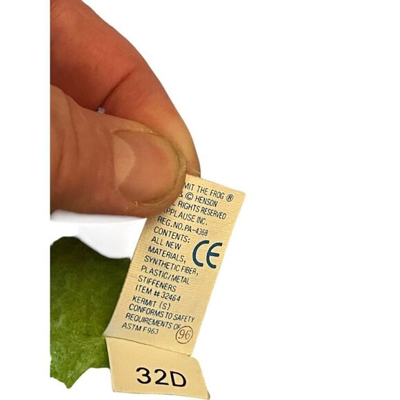 Applause Green Muppets Kermit the Frog Poseable Bendable Plush Toy 14" - Picture 6 of 15